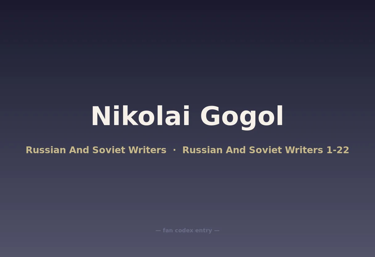 Nikolai Gogol